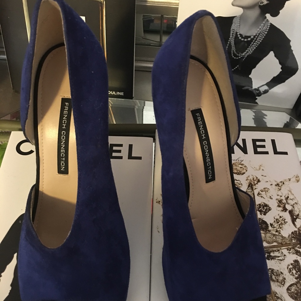 French Connection size 10 Royal blue/black